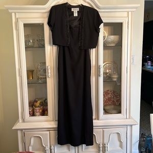 JR Nites by Caliendo size 12 long Black formal Gown long dress